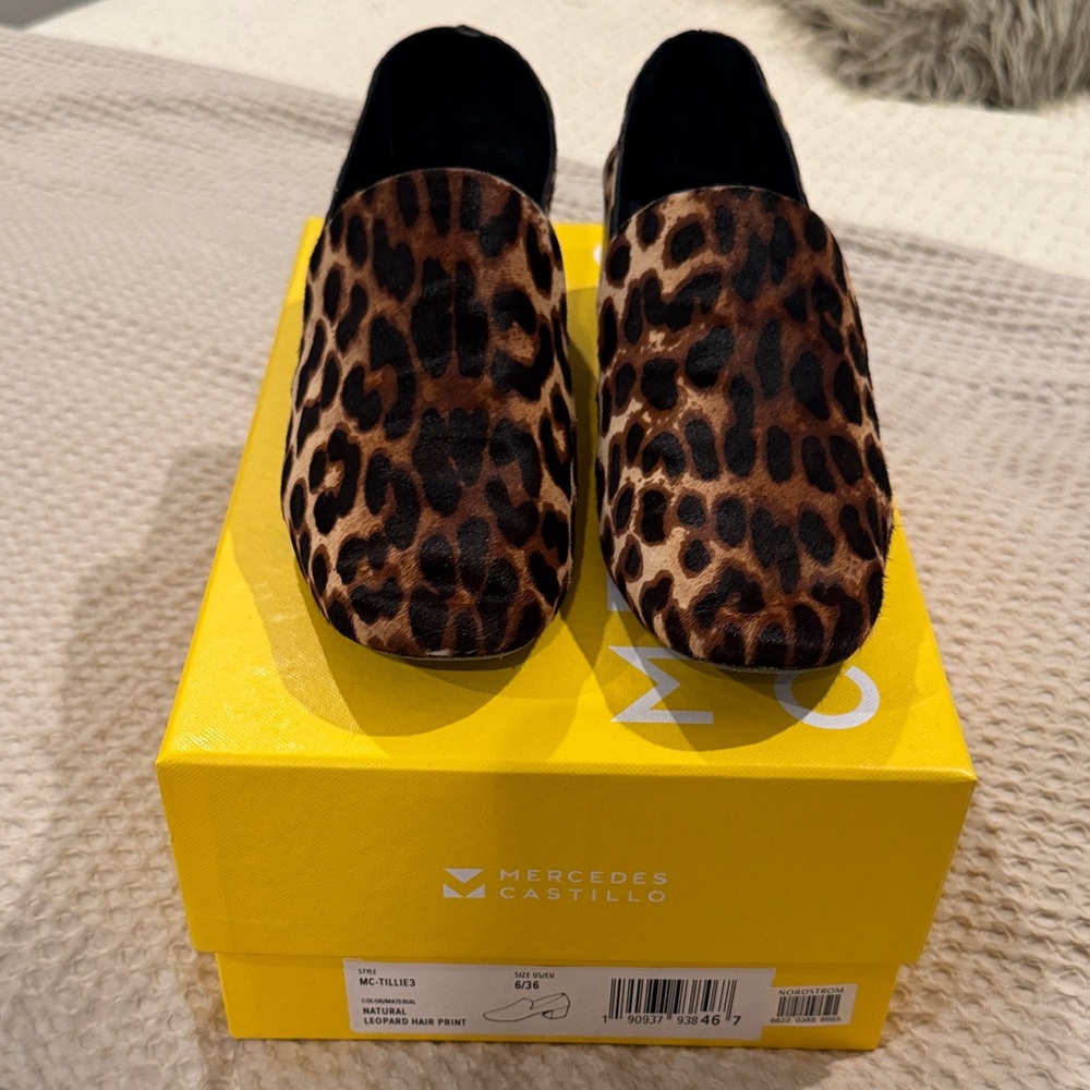 Mercedes Castillo Animal Print Loafers